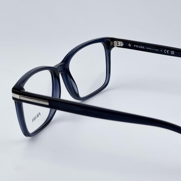 Prada PR14WV 08Q1O1 Women BRAND NEW Eyeglasses Blue Crystal Square - Picture 8 of 10